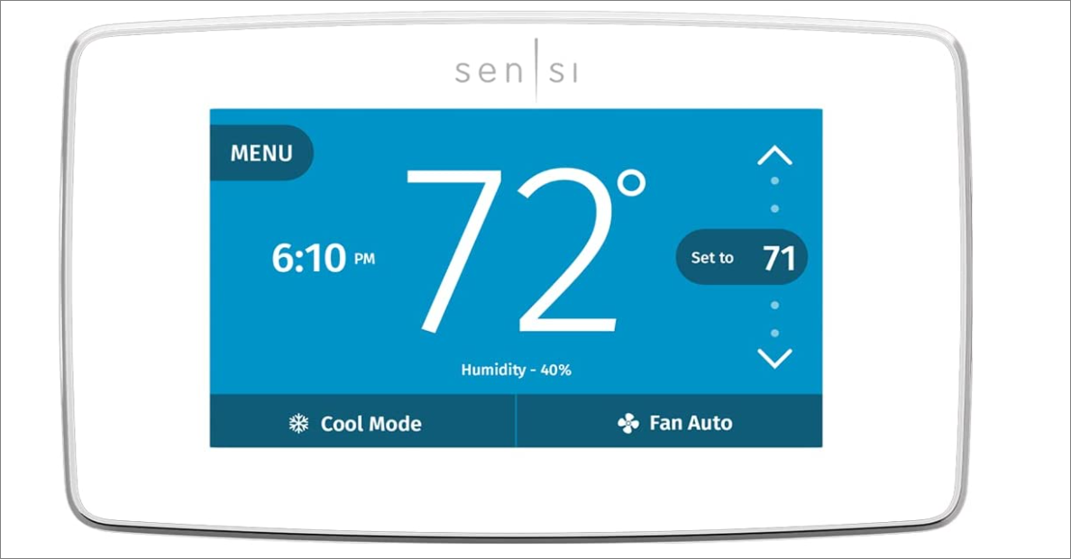 Emerson Sensi Touch Thermostat White WiFi thermostat