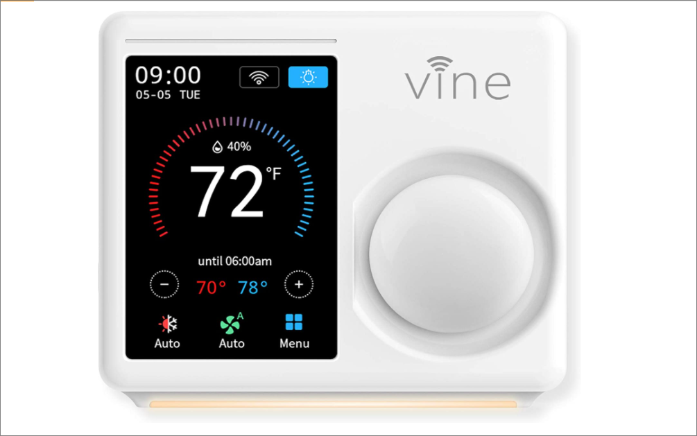 Vine WiFi Thermostat White thermostat