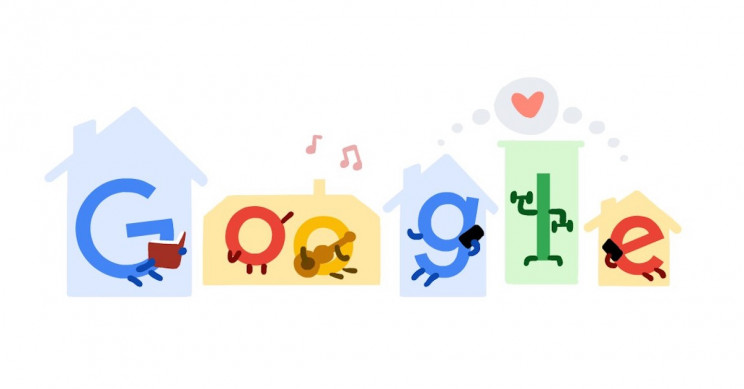 Friday's Google Doodle Sweetly Yet Stringently Urges You to "Stay Home. Save Lives."