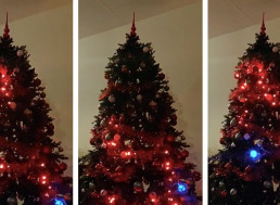 Engineer Programmed His Christmas Tree Lights to Play a Giant Game of Snake