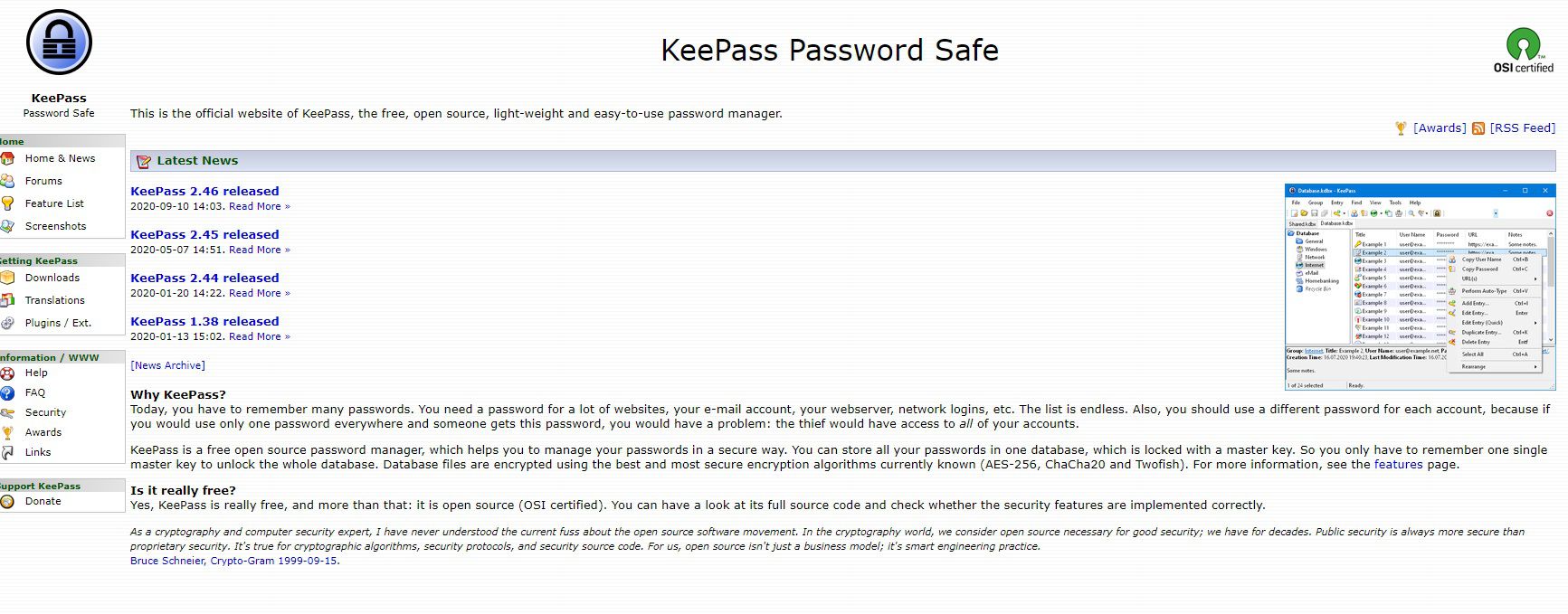 strong password generators keepass