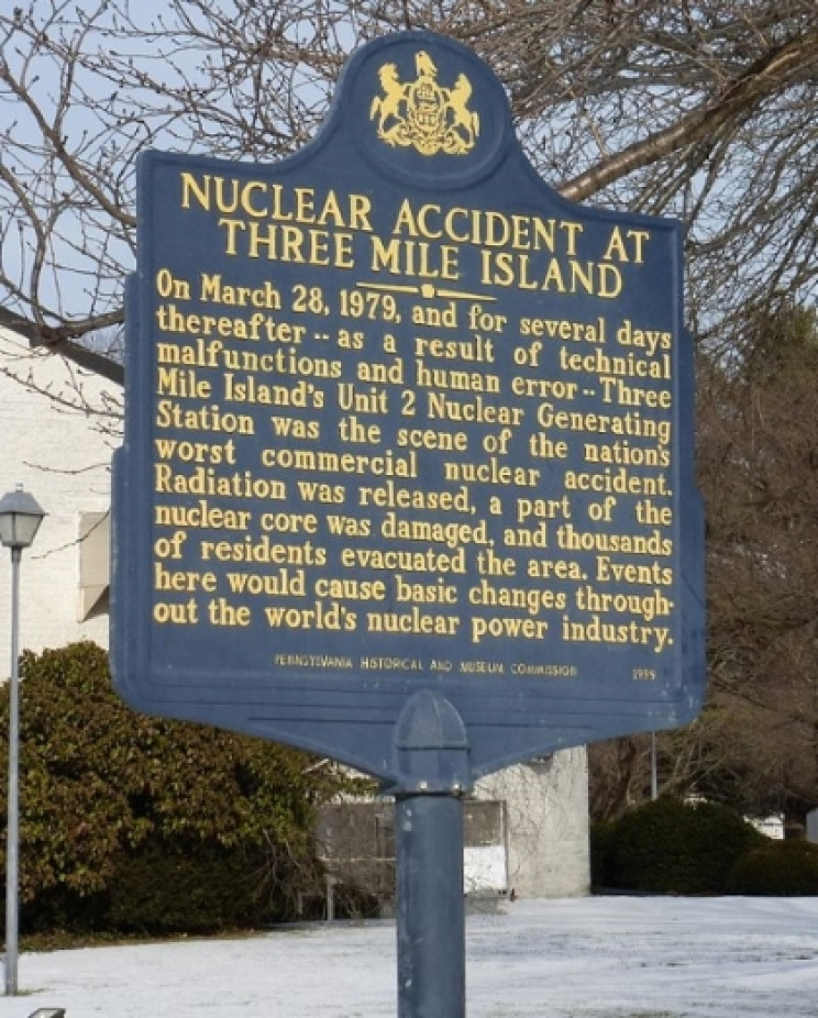 Three Mile Island accident marker Three Mile Island accident marker