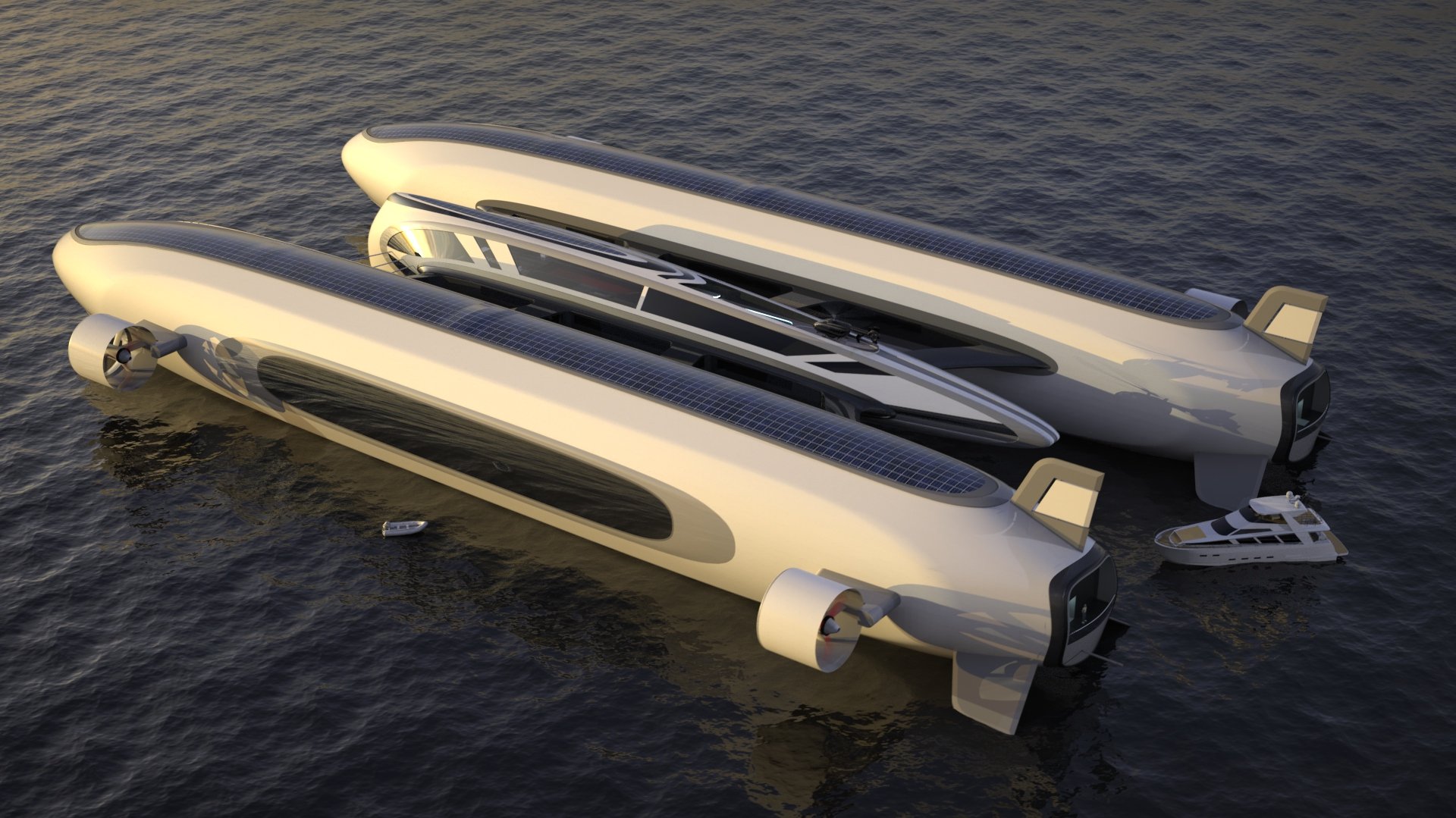 The Stunning New 'Air Yacht' Is a Catamaran That Floats to the Skies The Stunning New 'Air Yacht' Is a Catamaran That Floats to the Skies