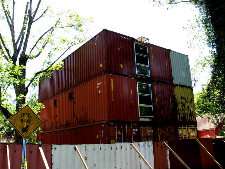 shipping container buildings example
