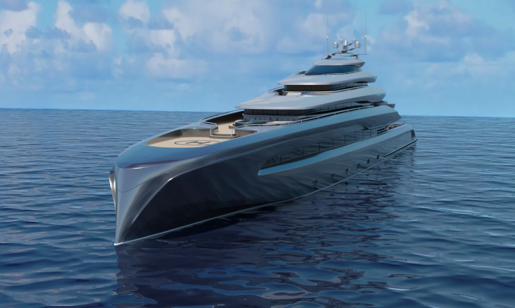 This Sleek 394-Foot Mega Yacht Comes With a Beach Club This Sleek 394-Foot Mega Yacht Comes With a Beach Club