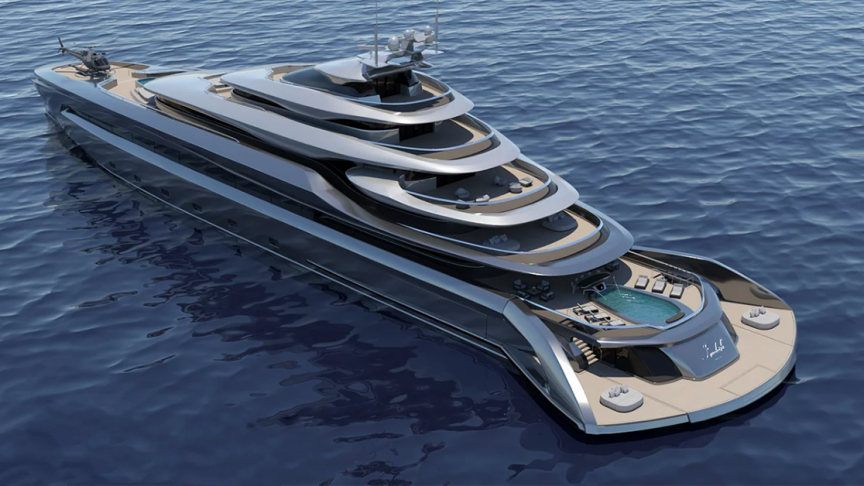 This Sleek 394 Foot Mega Yacht Comes With A Beach Club Ie