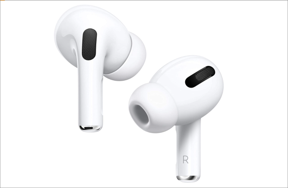 Apple AirPods Pro A pair of white wireless earbuds