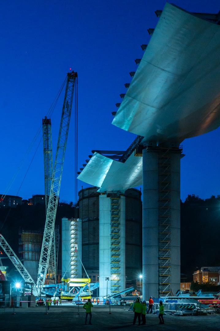 With 56 Trucks, New Genoa Bridge Passes Sturdiness Test With 56 Trucks, New Genoa Bridge Passes Sturdiness Test