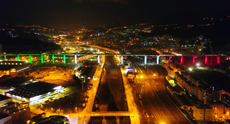 With 56 Trucks, New Genoa Bridge Passes Sturdiness Test With 56 Trucks, New Genoa Bridge Passes Sturdiness Test