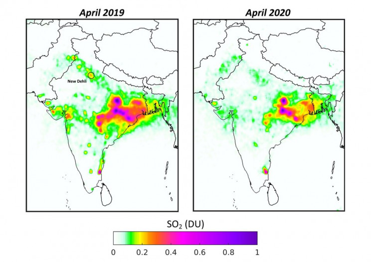 Sulfur Dioxide Levels Over India Dramatically Drop After The Lockdown Sulfur Dioxide Levels Over India Dramatically Drop After The Lockdown