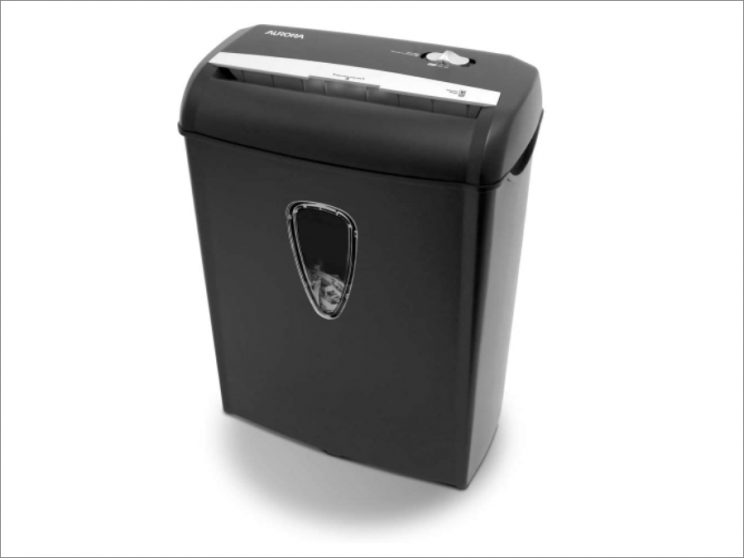 Aurora Paper Shredder Black paper shredder
