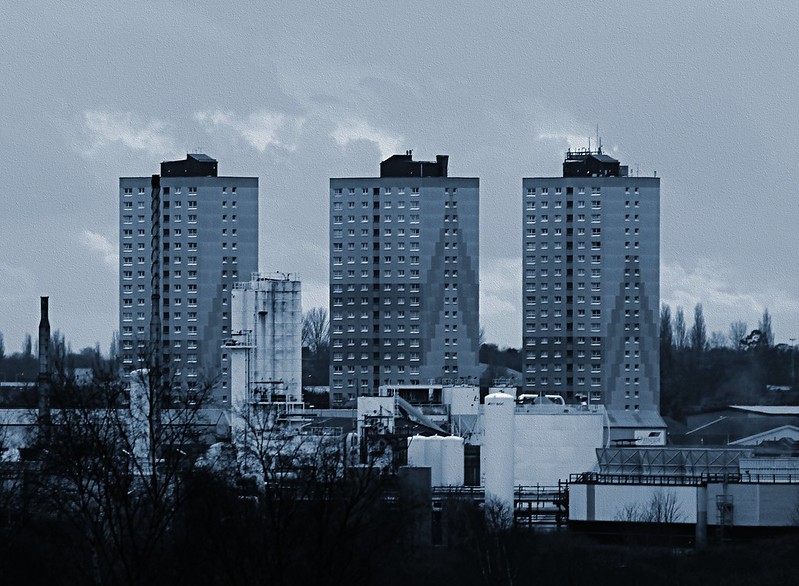 high rise concrete blocks