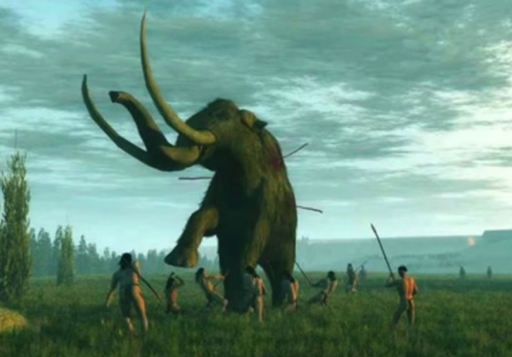 Hunting mammoths Hunting mammoths