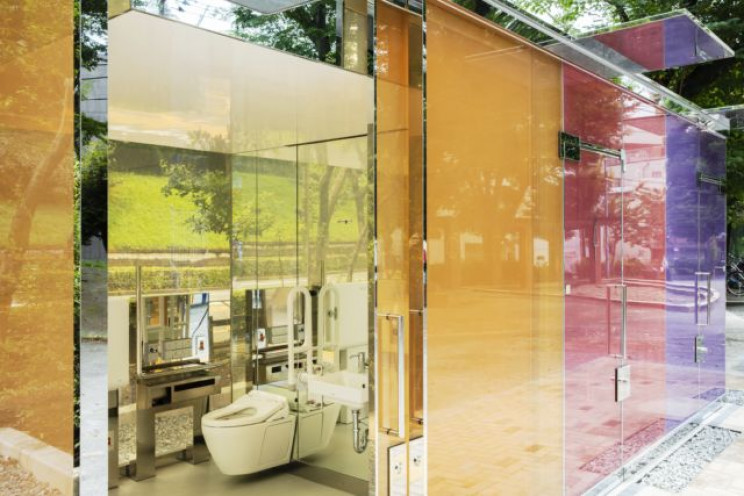 Japan Takes Bathrooms to The Next Level with Transparent Walls Japan Takes Bathrooms to The Next Level with Transparent Walls