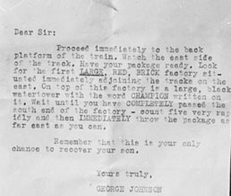 Franks' Ransom note Franks' Ransom note