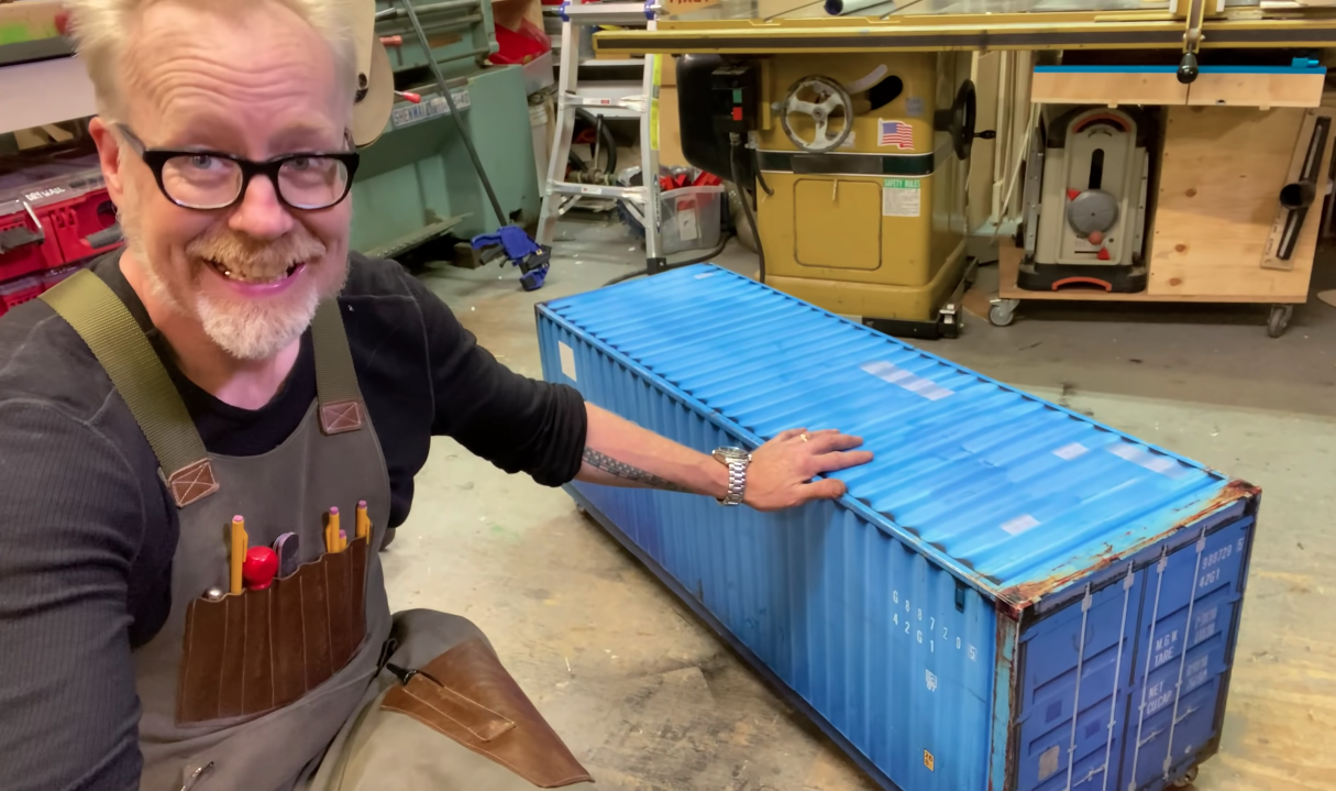 Ex-Mythbuster Adam Savage Builds Miniature Shipping Container Ex-Mythbuster Adam Savage Builds Miniature Shipping Container