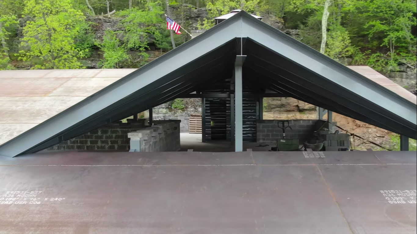 Guy Builds a Modern Castle out of Shipping Containers Guy Builds a Modern Castle out of Shipping Containers
