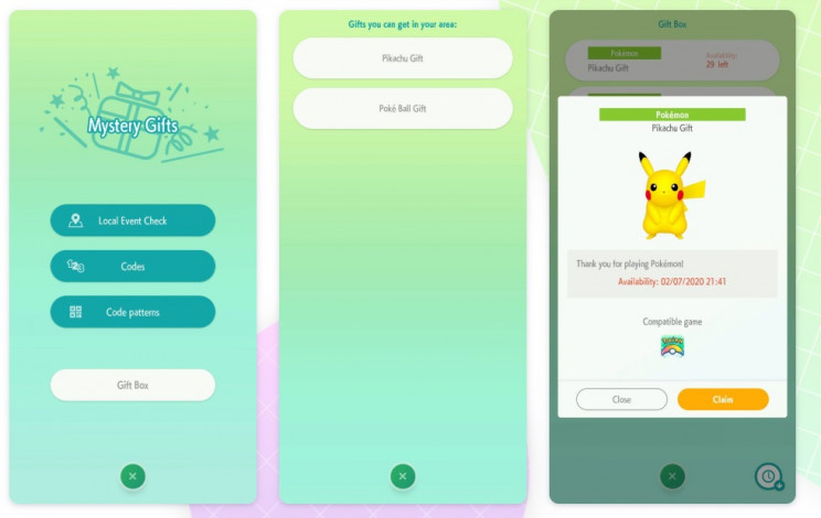 pokemon home gifts