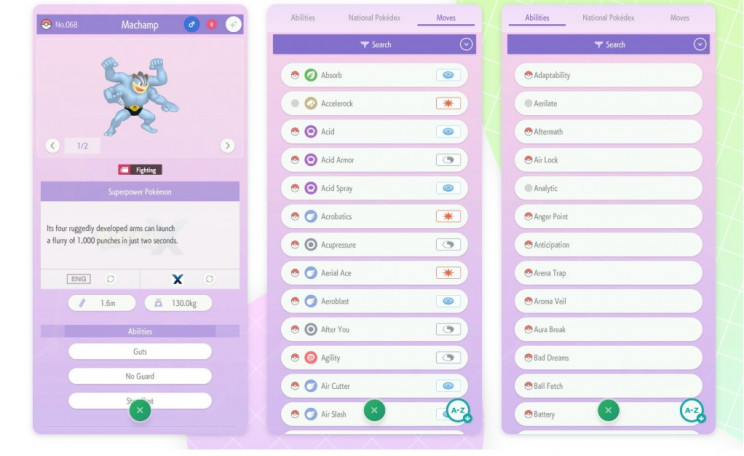 pokemon home moves