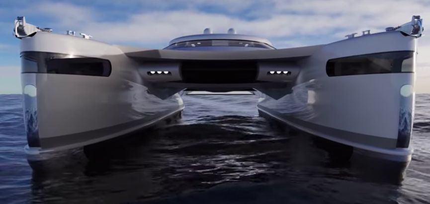 This Solar-Powered Catamaran Superyacht Concept is Amphibious This Solar-Powered Catamaran Superyacht Concept is Amphibious