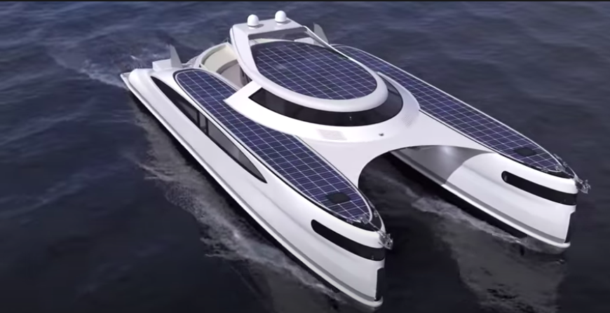 This Solar-Powered Catamaran Superyacht Concept is Amphibious This Solar-Powered Catamaran Superyacht Concept is Amphibious