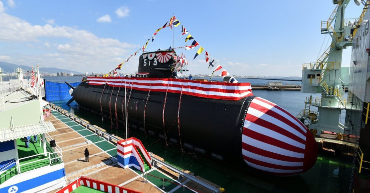 Japan Unveils Its Latest Lithium-Ion Powered Attack Submarine