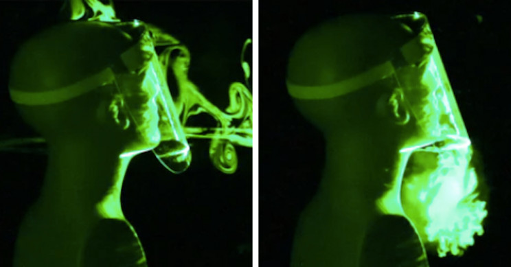 Wearing Face Shields Alone Isn't Enough, Cough Simulation Shows