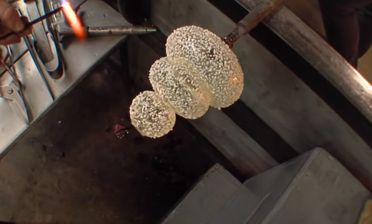 glass sculptures snowman