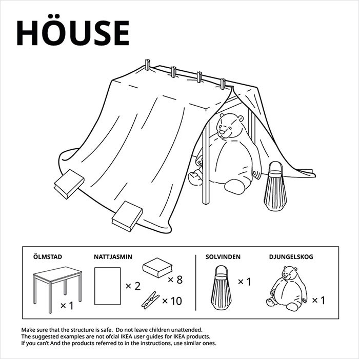 IKEA Shares Instructions on How to Build Furniture Forts Amid Quarantine IKEA Shares Instructions on How to Build Furniture Forts Amid Quarantine
