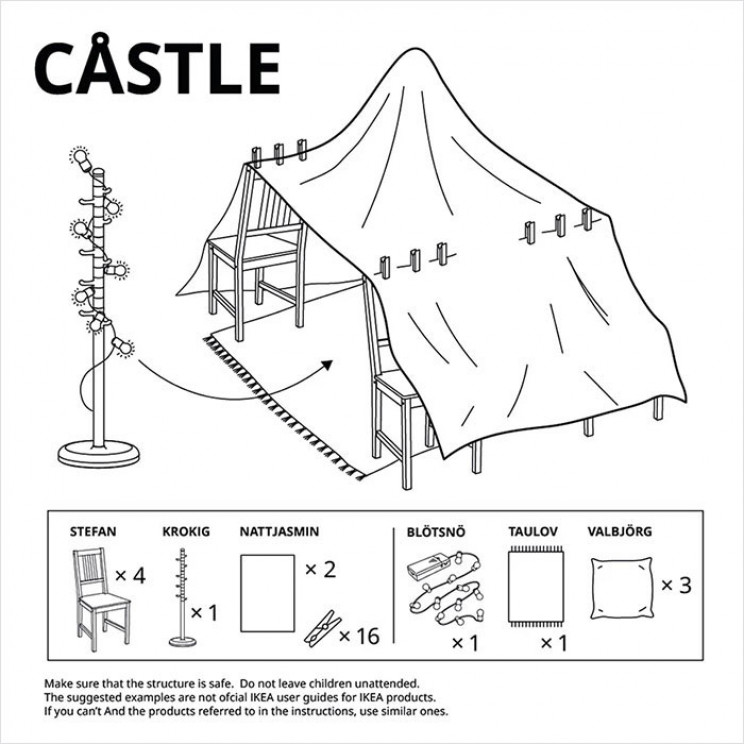 IKEA Shares Instructions on How to Build Furniture Forts Amid Quarantine IKEA Shares Instructions on How to Build Furniture Forts Amid Quarantine