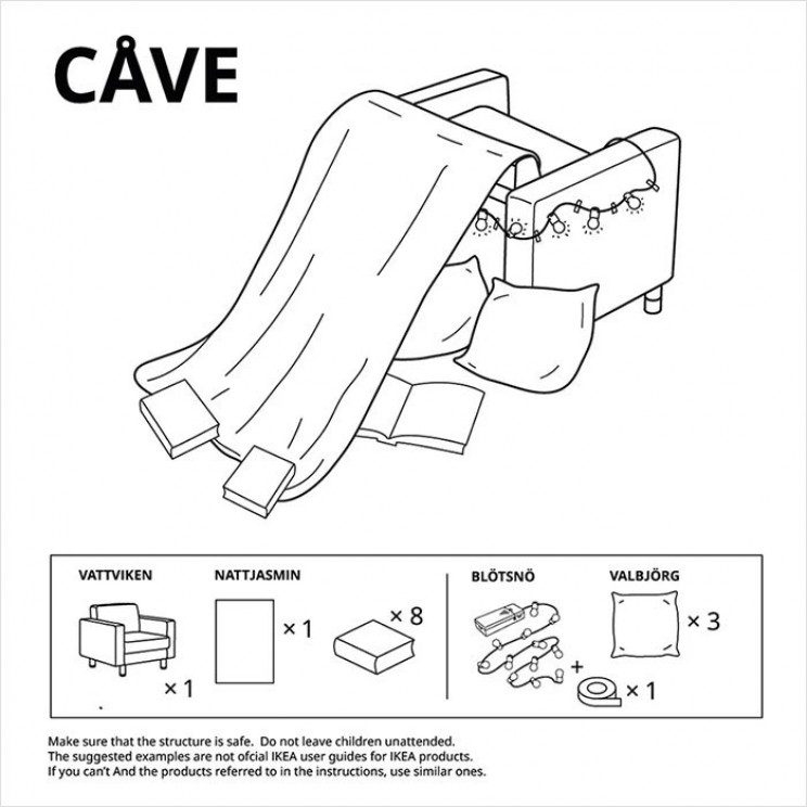IKEA Shares Instructions on How to Build Furniture Forts Amid Quarantine IKEA Shares Instructions on How to Build Furniture Forts Amid Quarantine