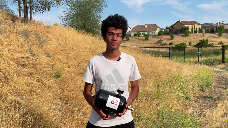 Student Designs Novel Extinguisher To Protect Homes From Wildfires