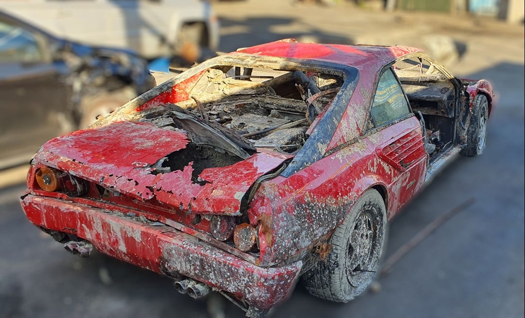 Drowned 26-Year-Old Ferrari Mondial Brought Back to Surface in Amsterdam Drowned 26-Year-Old Ferrari Mondial Brought Back to Surface in Amsterdam