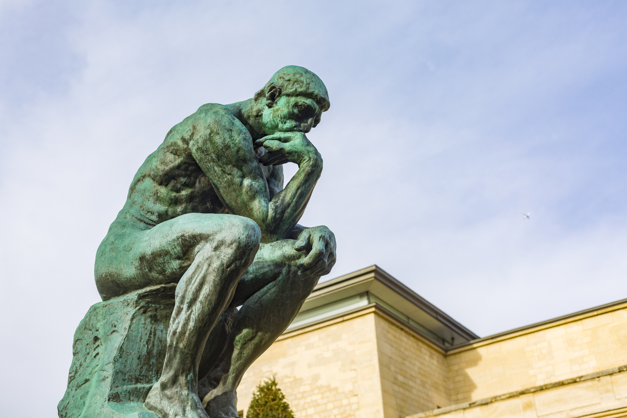 the thinker, Rodin