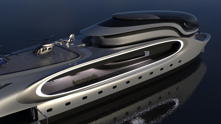 A Dashing 276-Foot Superyacht Concept Is a 'Holey' Sight for Sore Eyes A Dashing 276-Foot Superyacht Concept Is a 'Holey' Sight for Sore Eyes
