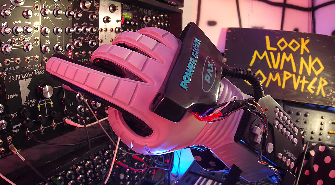 Guy Hacks Nintendo Power Glove to Control Music With Finger Movements Guy Hacks Nintendo Power Glove to Control Music With Finger Movements