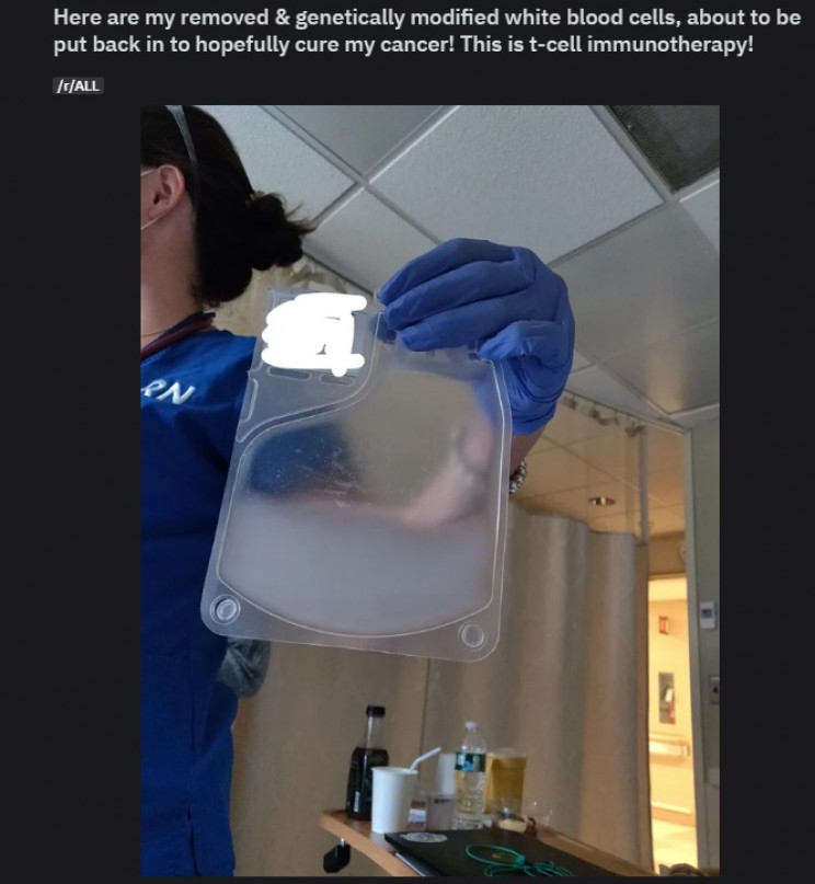 Redditor Posts a Bag With White Stuff That Will Cure Her Cancer, Here's What's Inside Redditor Posts a Bag With White Stuff That Will Cure Her Cancer, Here's What's Inside