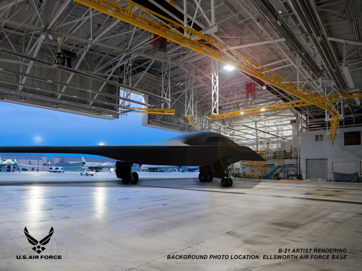 US Air Force Reveals Images of B-21 Stealth Bomber Prototype US Air Force Reveals Images of B-21 Stealth Bomber Prototype