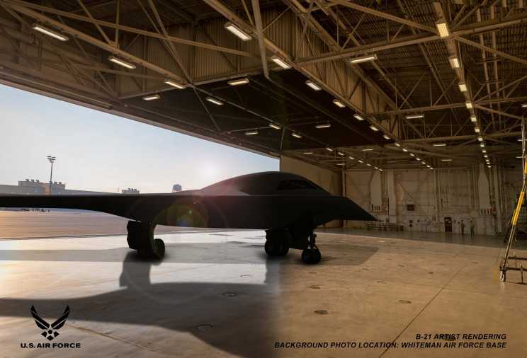 US Air Force Reveals Images of B-21 Stealth Bomber Prototype US Air Force Reveals Images of B-21 Stealth Bomber Prototype