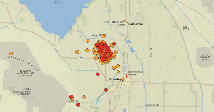 A Swarm of over 600 Earthquakes Hit the Same Spot in California