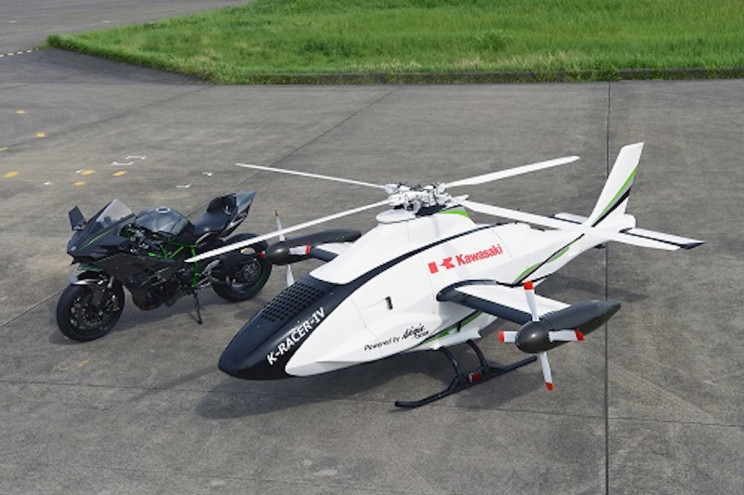 Kawasaki's K-Racer Flies Faster Than Conventional Helicopters Kawasaki's K-Racer Flies Faster Than Conventional Helicopters