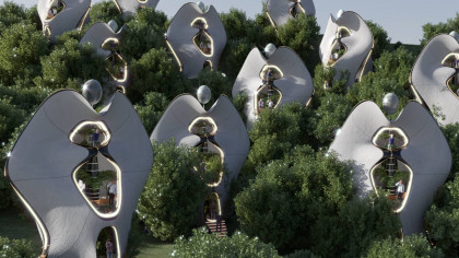 Architects Design World's First Houses With '3D-Printed Steel Exoskeleton'