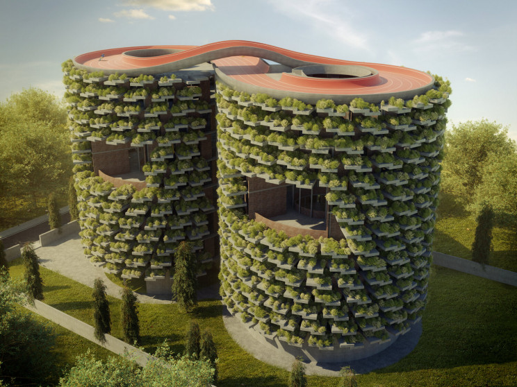 This Forest School Will Be Built in India With an Infinity Cycling Track on Its Roof This Forest School Will Be Built in India With an Infinity Cycling Track on Its Roof