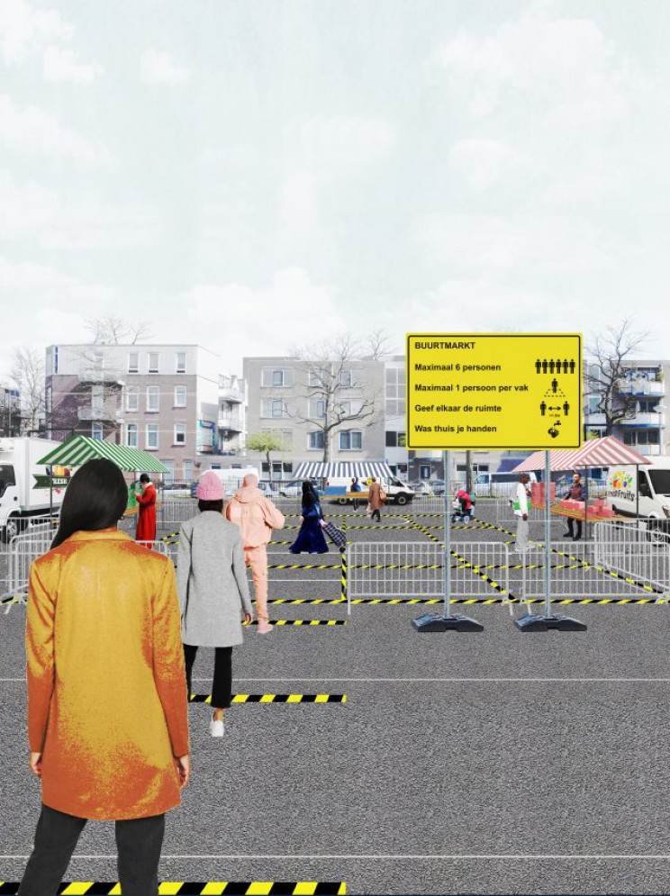 Architects Create Market Design That Ensures Physical Distancing During Lockdowns Architects Create Market Design That Ensures Physical Distancing During Lockdowns