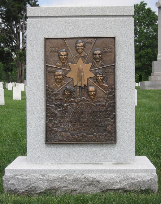 Challenger memorial at Arlington National Cemetery Challenger memorial at Arlington National Cemetery
