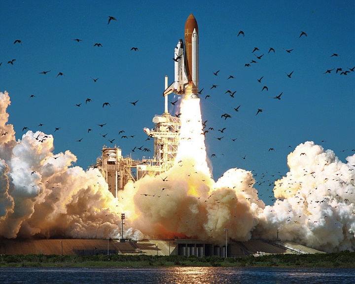 Challenger launching Challenger launching