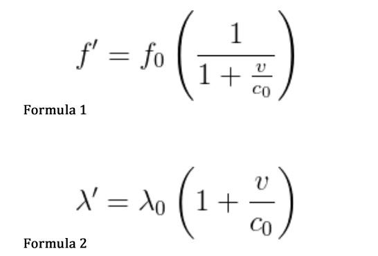 doppler effect formulae