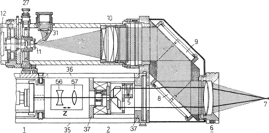 diagram of a laser anemometer
