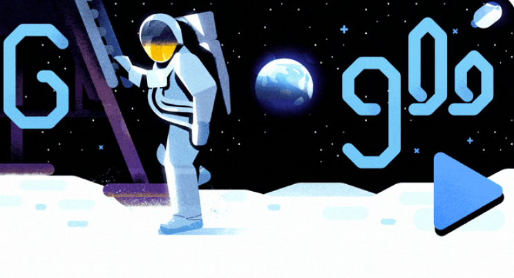 Google Doodle Celebrates the 50th Anniversary of the Historic Moon Landing