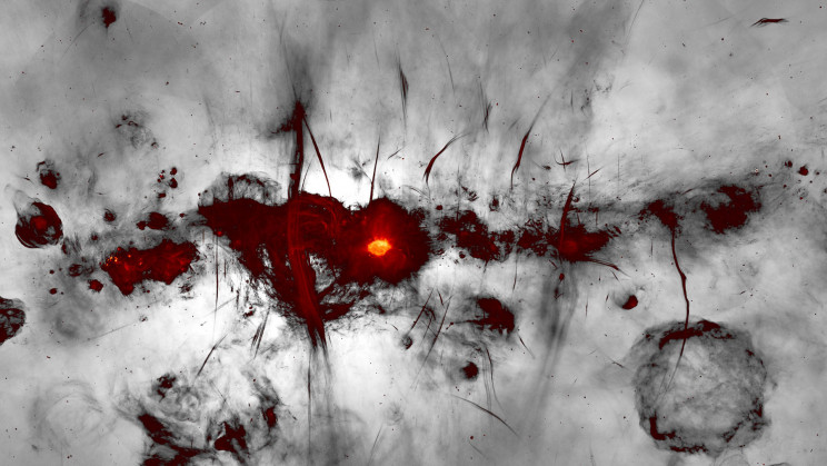New radio images of our galaxy’s center look like modern abstract art